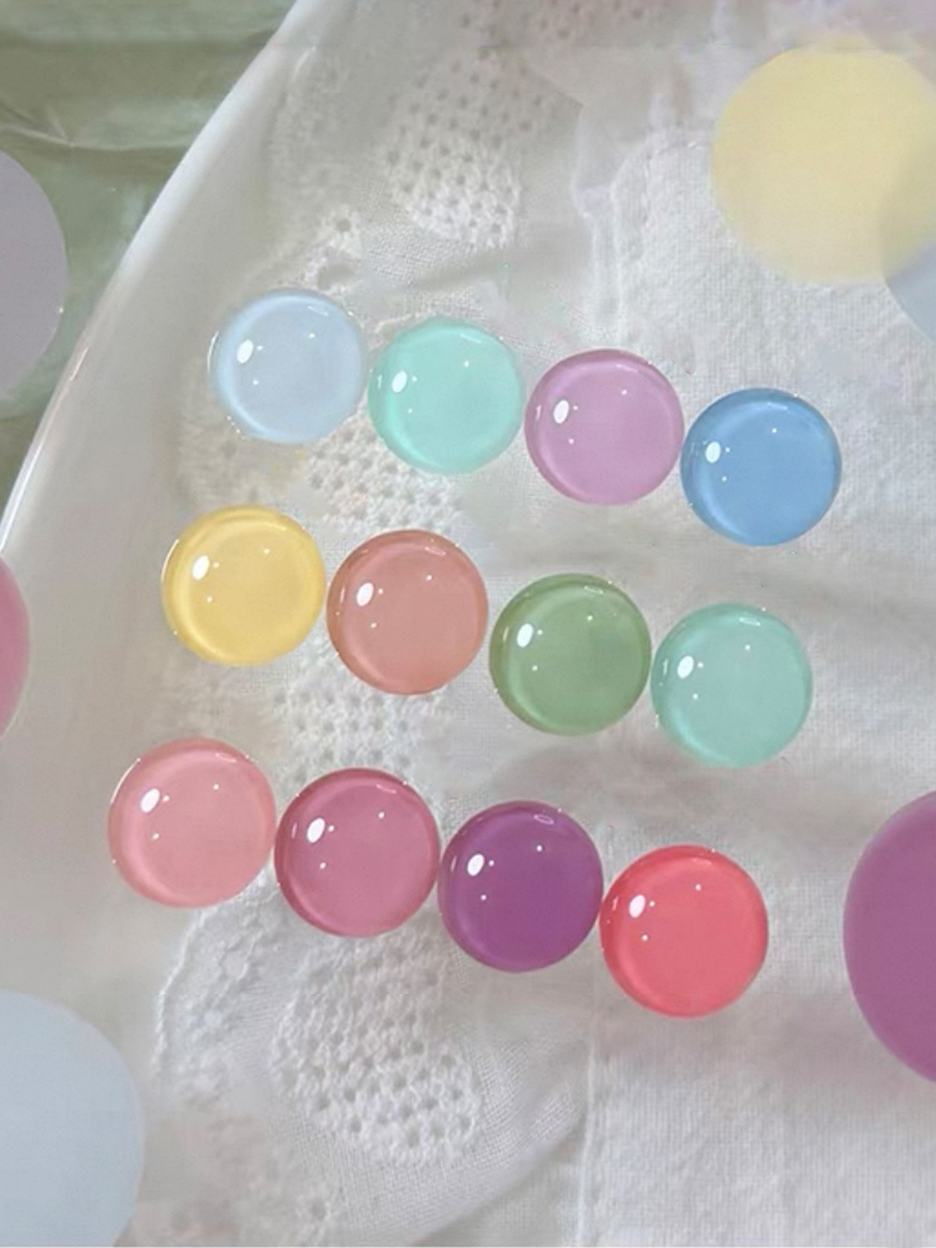 1/12pcs 2026 Spring and Summer - Resin Art Purple ulasan dan harga