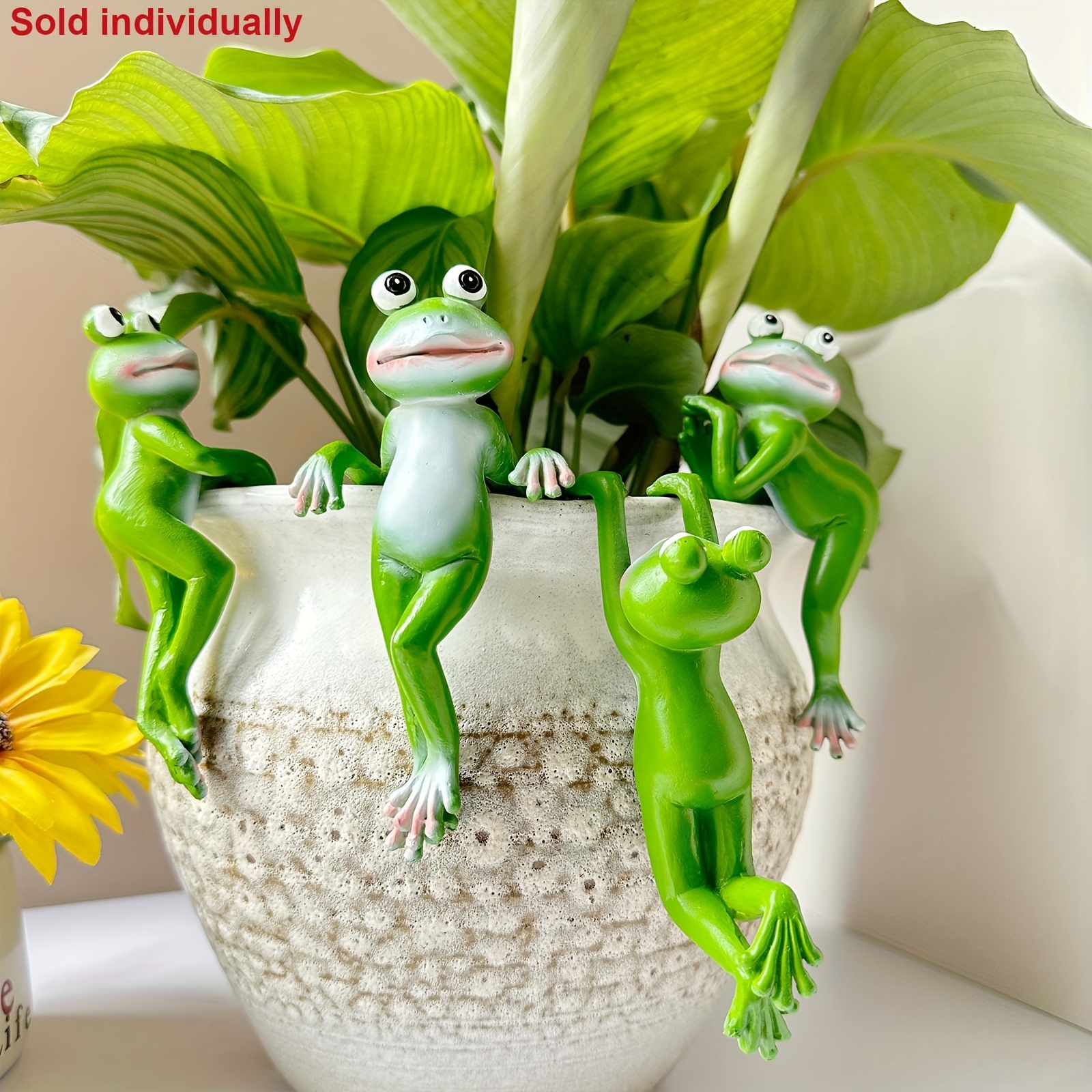 1Pc Cartoon Frog Statue, Resin - Resin Art Design ulasan dan harga