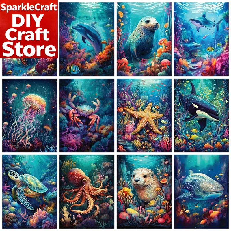 1PC frameless  Full Square Rou - Resin Art Wall Decor ulasan dan harga