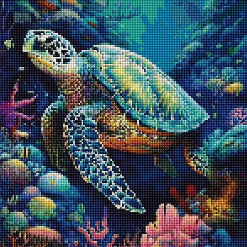 1PC frameless  Full Square Rou - Resin Art Wall Decor ulasan dan harga