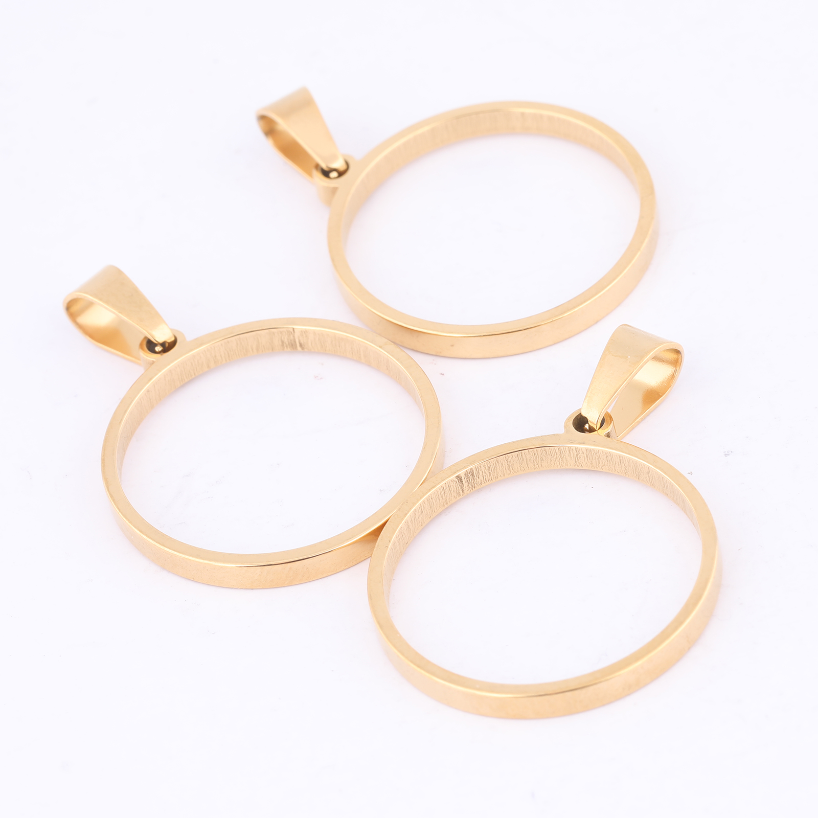 10pcs 25mm Round Open Bezel Ch - Resin Art Jewellery Kit ulasan dan harga