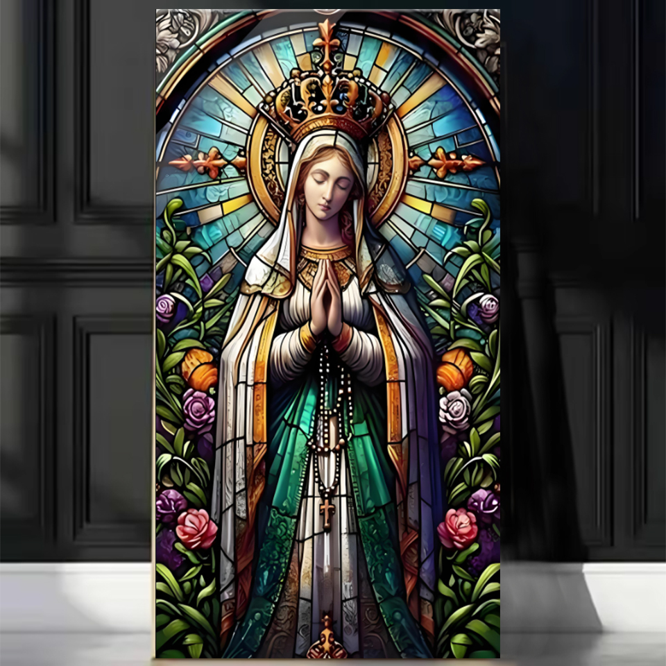 religion Virgin Mary Diy Diamo - Resin Art Mary ulasan dan harga