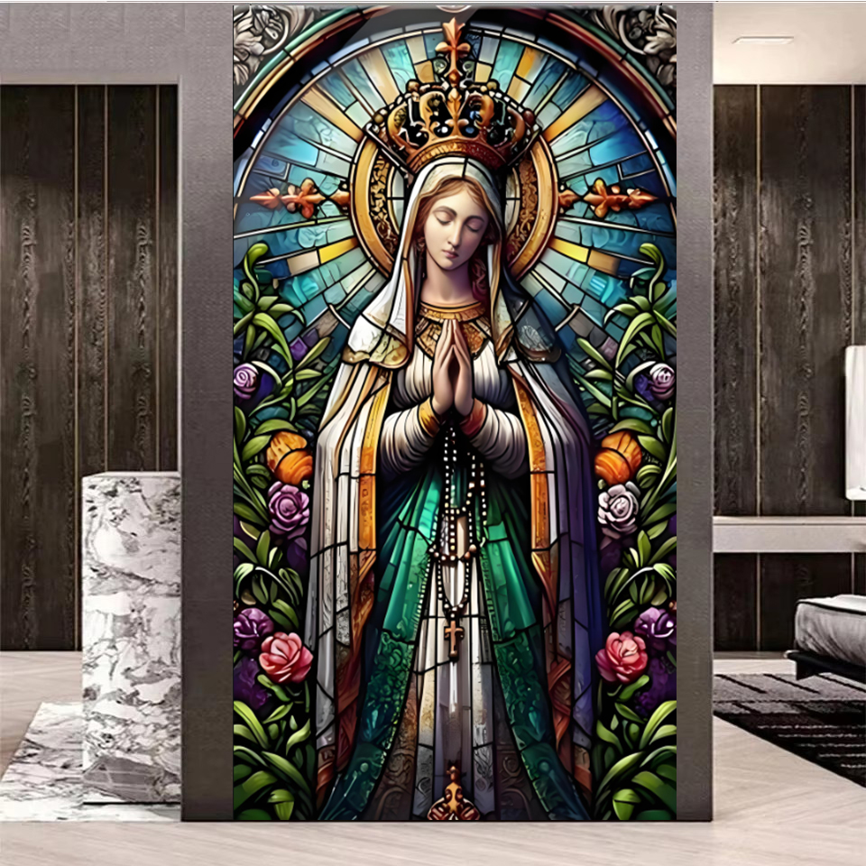 religion Virgin Mary Diy Diamo - Resin Art Mary ulasan dan harga