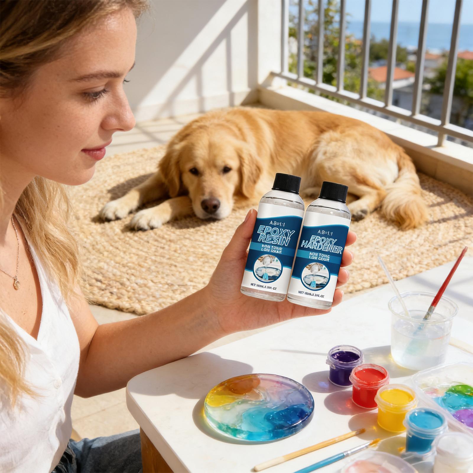 Epoxy Resin Kit AB Glue Clear  - Resin Art Earrings Kit ulasan dan harga