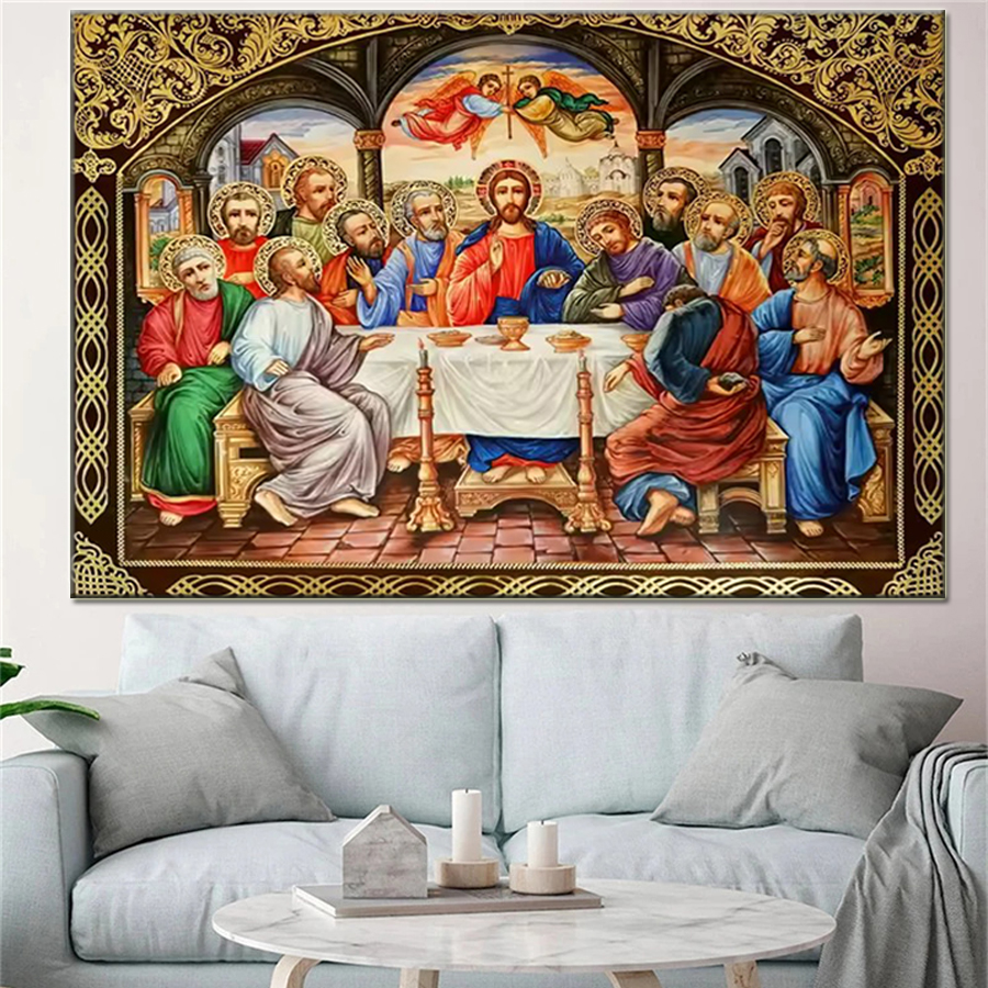 Last Supper diamond embroidery - Resin Art Mary ulasan dan harga