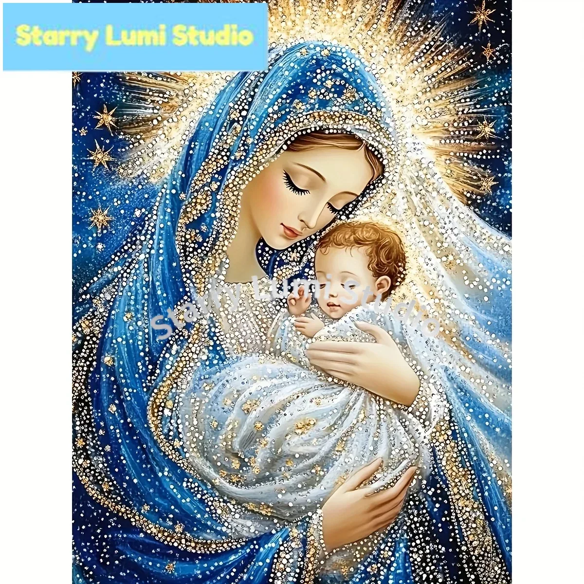 5D DIY Blessed by the Virgin M - Resin Art Mary ulasan dan harga
