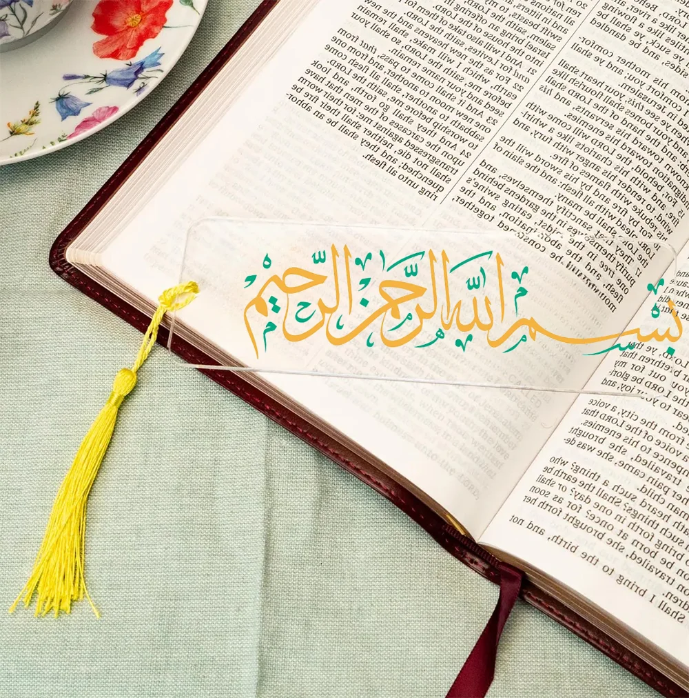 3pcs Ramadan Bookmark Bismilla - Resin Art Quran Set ulasan dan harga