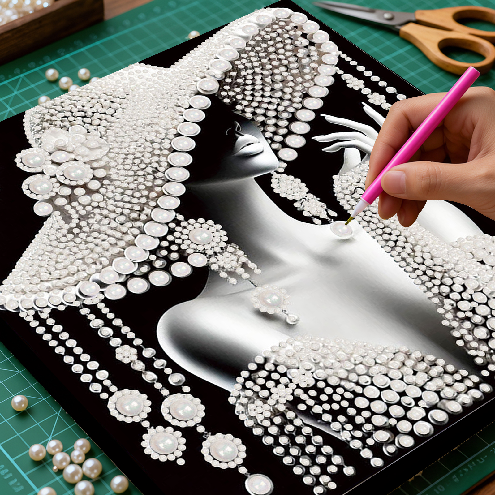 DIY Ladies Pearl Diamond Paint - Resin Art And Craft ulasan dan harga