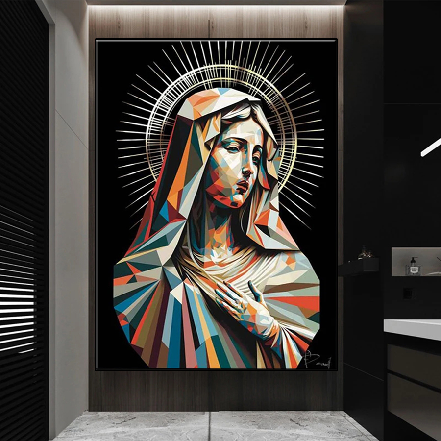 5D DIY Diamond Embroidery Pict - Resin Art Mary ulasan dan harga