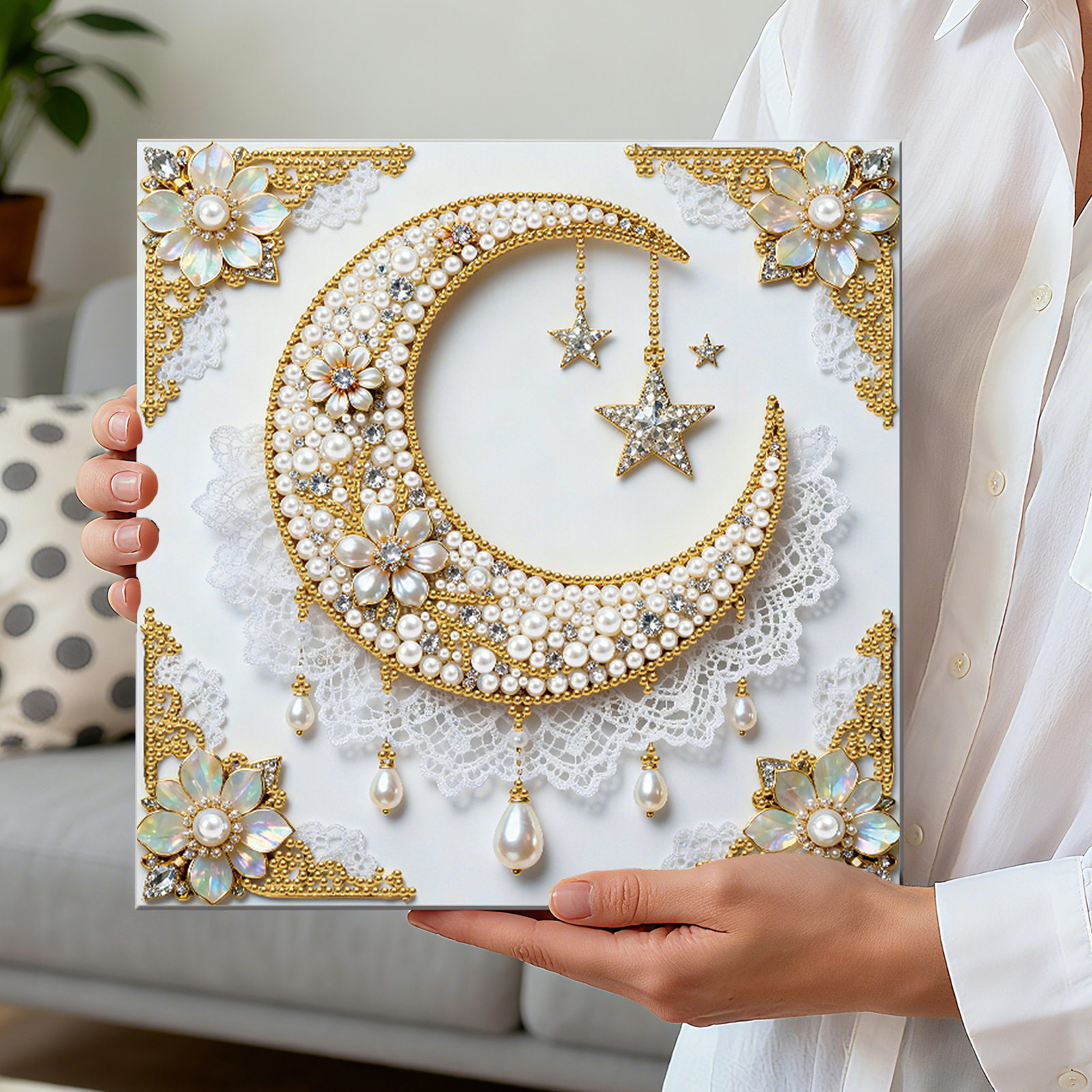 DIY Pearl Painting Kit for Hom - Resin Art Wall Decor ulasan dan harga