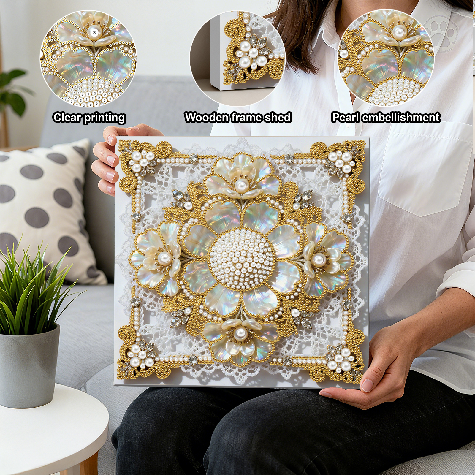 DIY Pearl Painting Kit for Hom - Resin Art Wall Decor ulasan dan harga