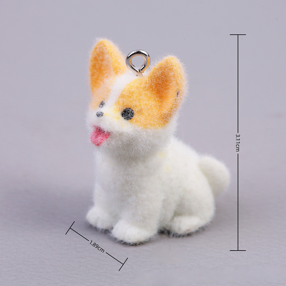 10pcs Flocking Puppy Dog Resin - Resin Art Jewellery Kit ulasan dan harga