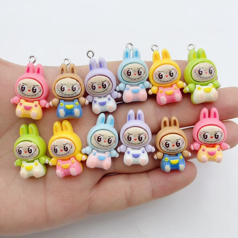10Pcs Kawaii Rabbit Strawberry - Resin Art Jewellery Kit ulasan dan harga