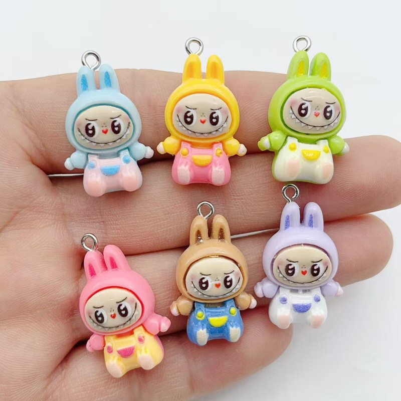10Pcs Kawaii Rabbit Strawberry - Resin Art Jewellery Kit ulasan dan harga