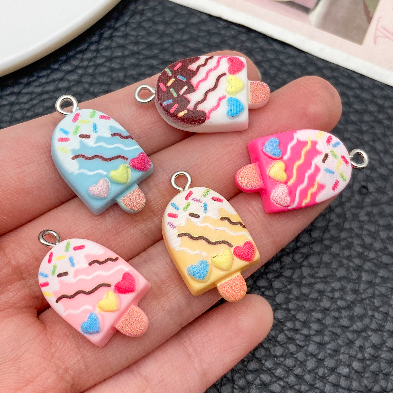 5/10pcs Cute Fashion Resin Acr - Resin Art Jewellery Kit ulasan dan harga