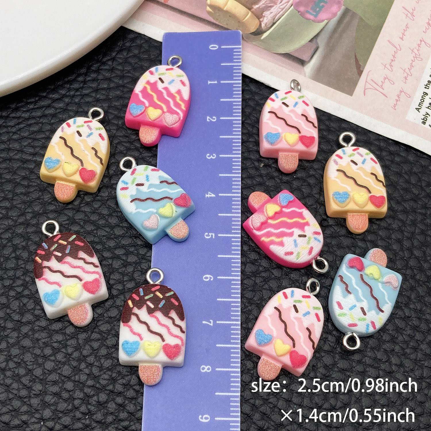 5/10pcs Cute Fashion Resin Acr - Resin Art Jewellery Kit ulasan dan harga