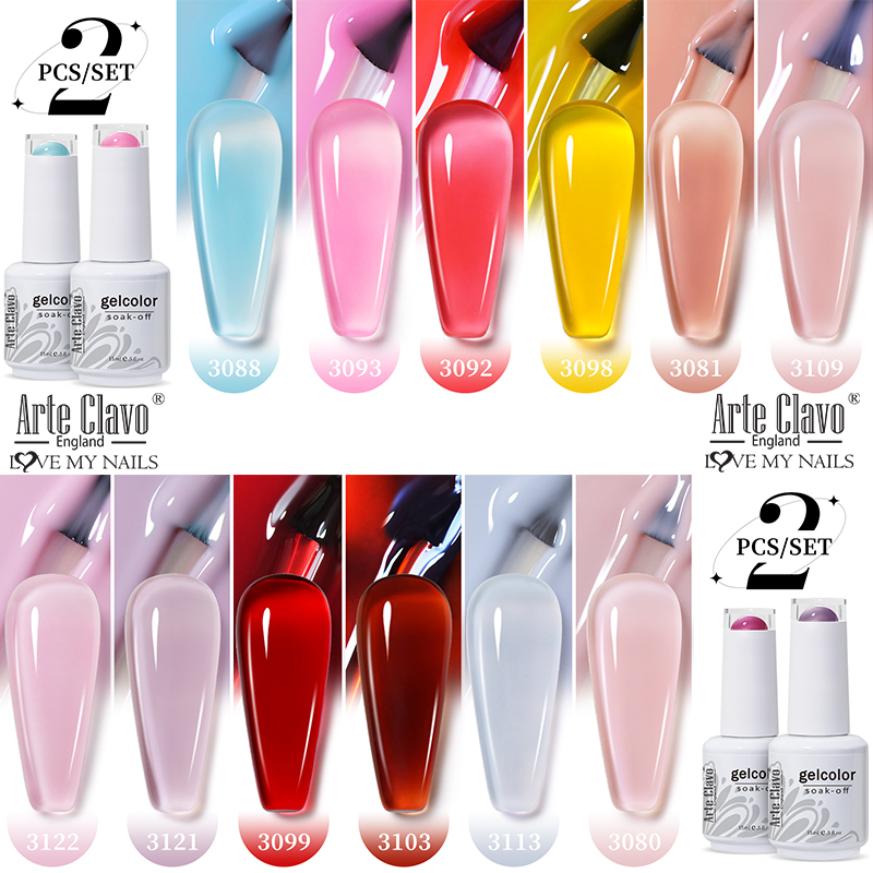 Arte Clavo 2Pcs/Set 15ml Jelly - Resin Art Purple ulasan dan harga