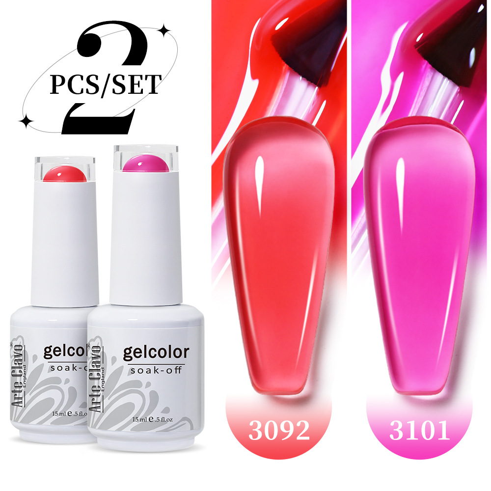 Arte Clavo 2Pcs/Set 15ml Jelly - Resin Art Purple ulasan dan harga
