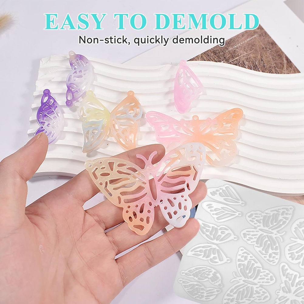 A95D-143Pcs Resin Earring Mold - Resin Art Earrings Kit ulasan dan harga