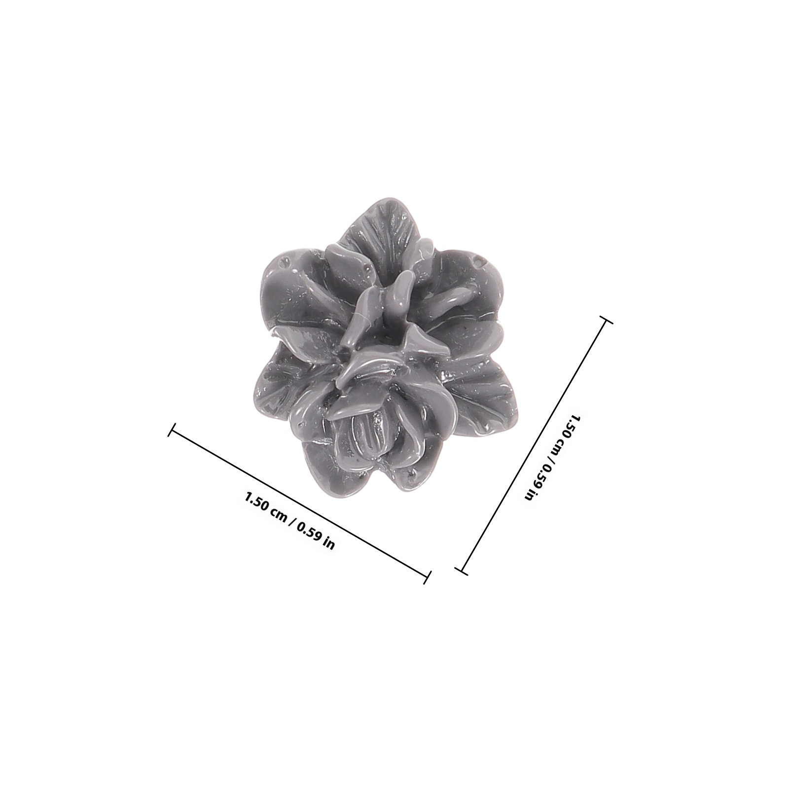 10Pcs Gardenia Flower Resin Ch - Resin Art Earrings Kit ulasan dan harga