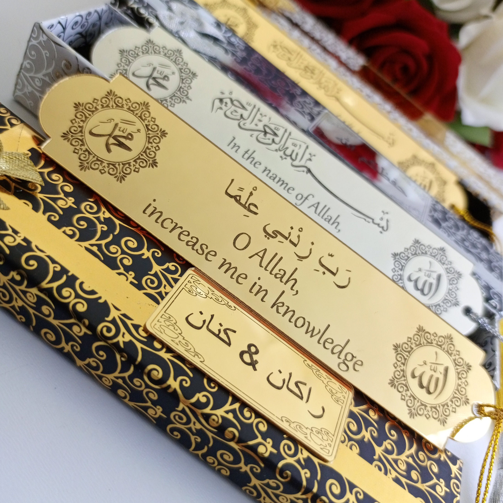 Custom Islamic Bookmark With t - Resin Art Quran Set ulasan dan harga