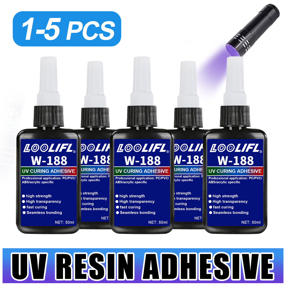 LOOLIFL 188 Strong 50ml UV res - Resin Art Uv Light ulasan dan harga