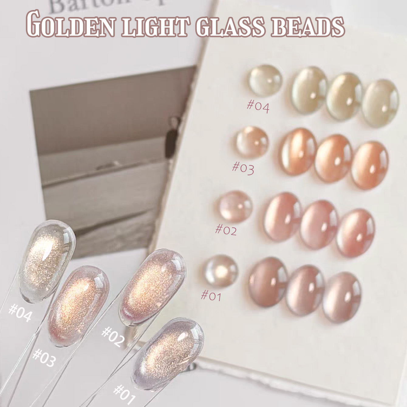 1pcs TC Pink Golden Eye Gel Na - Resin Art Purple ulasan dan harga