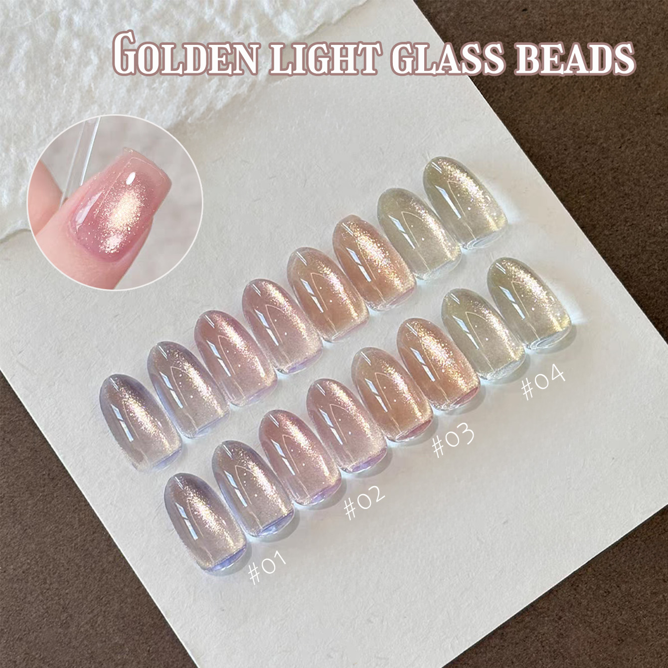 1pcs TC Pink Golden Eye Gel Na - Resin Art Purple ulasan dan harga