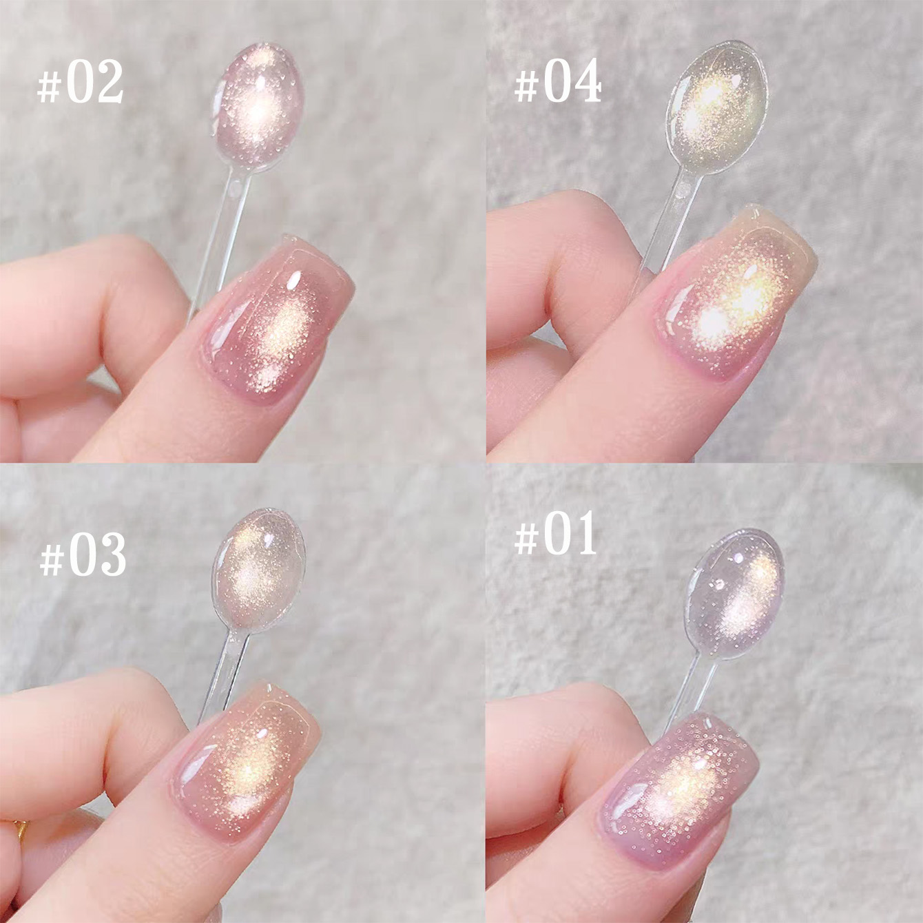 1pcs TC Pink Golden Eye Gel Na - Resin Art Purple ulasan dan harga