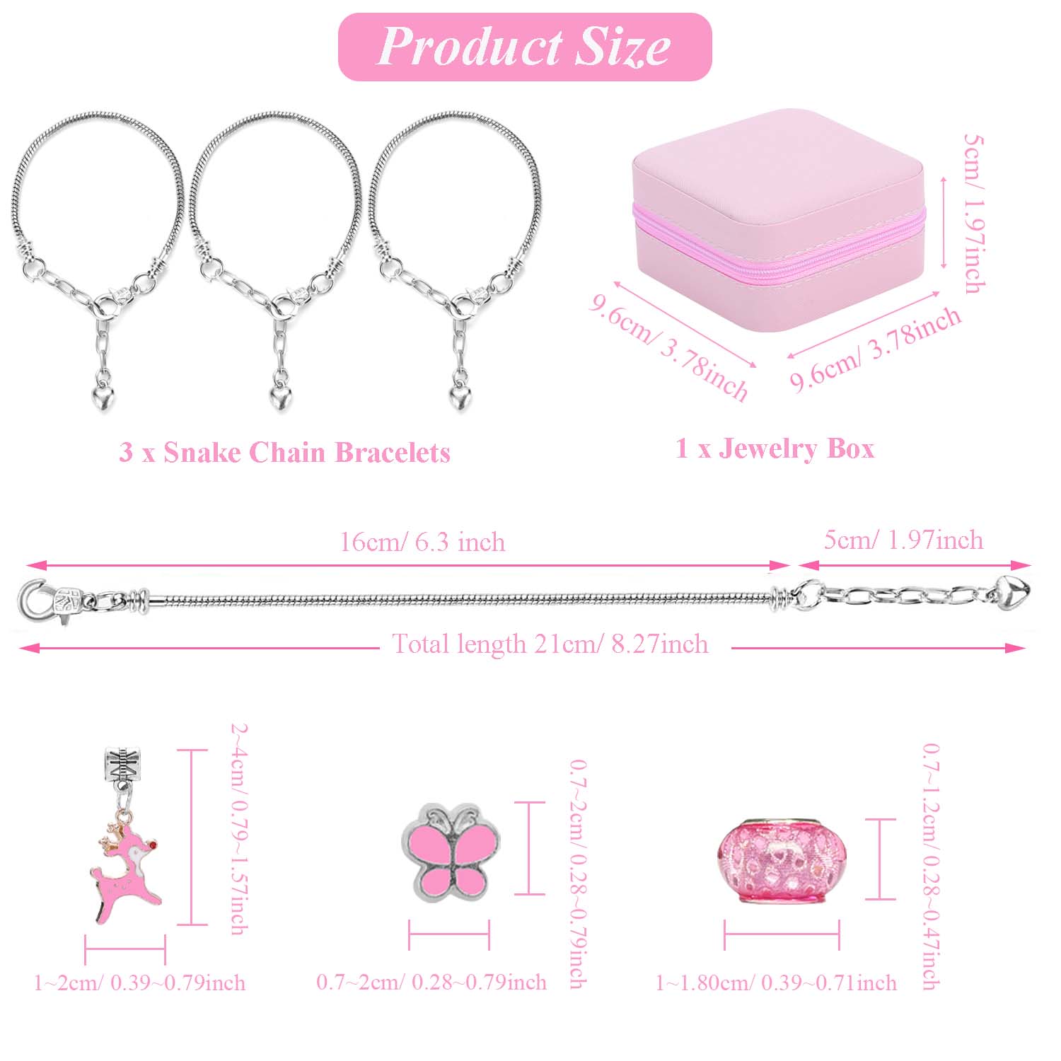 68pcs pink beaded jewelry set, - Resin Art Jewellery Kit ulasan dan harga