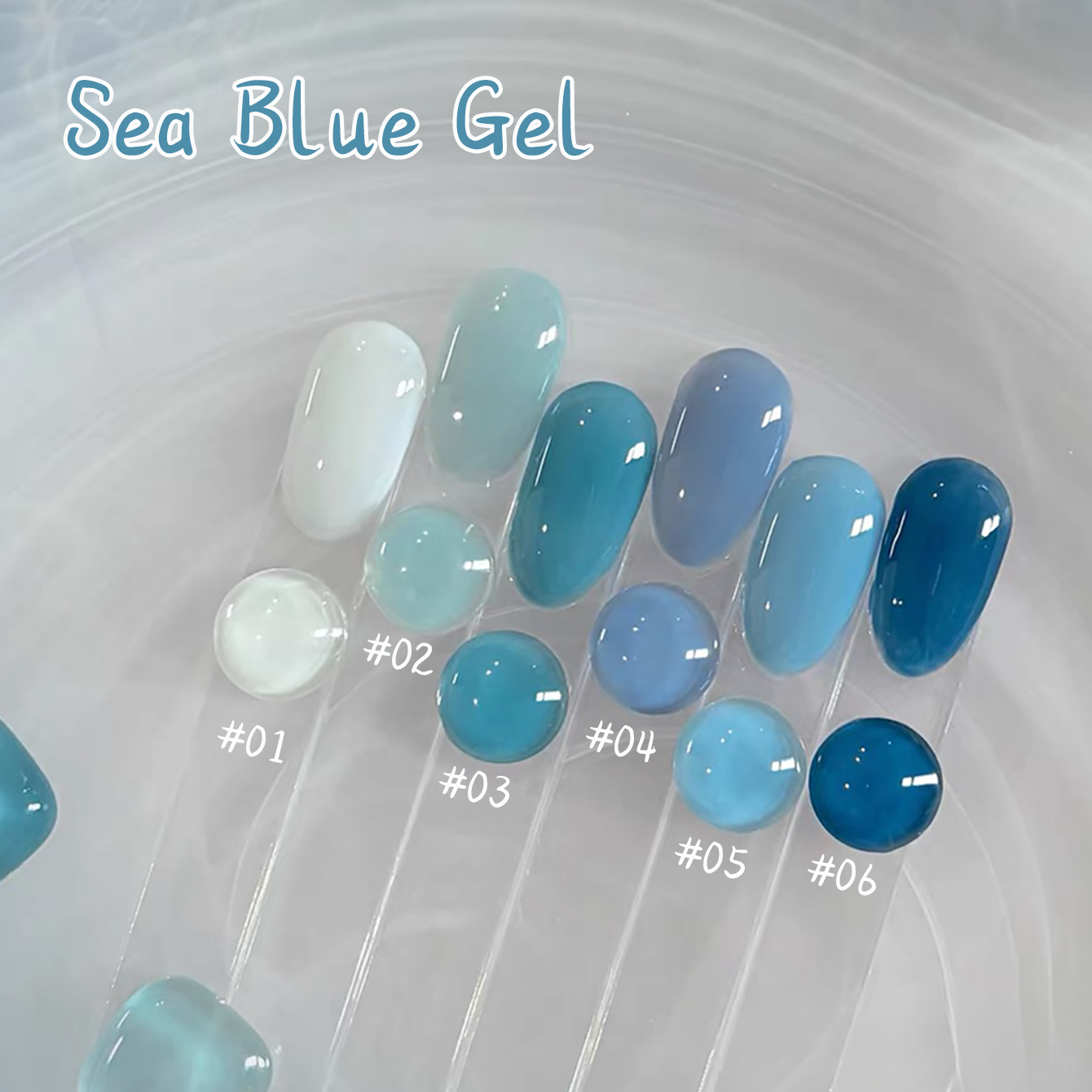 1pcs WS Ice Transparent Blue W - Resin Art All ulasan dan harga