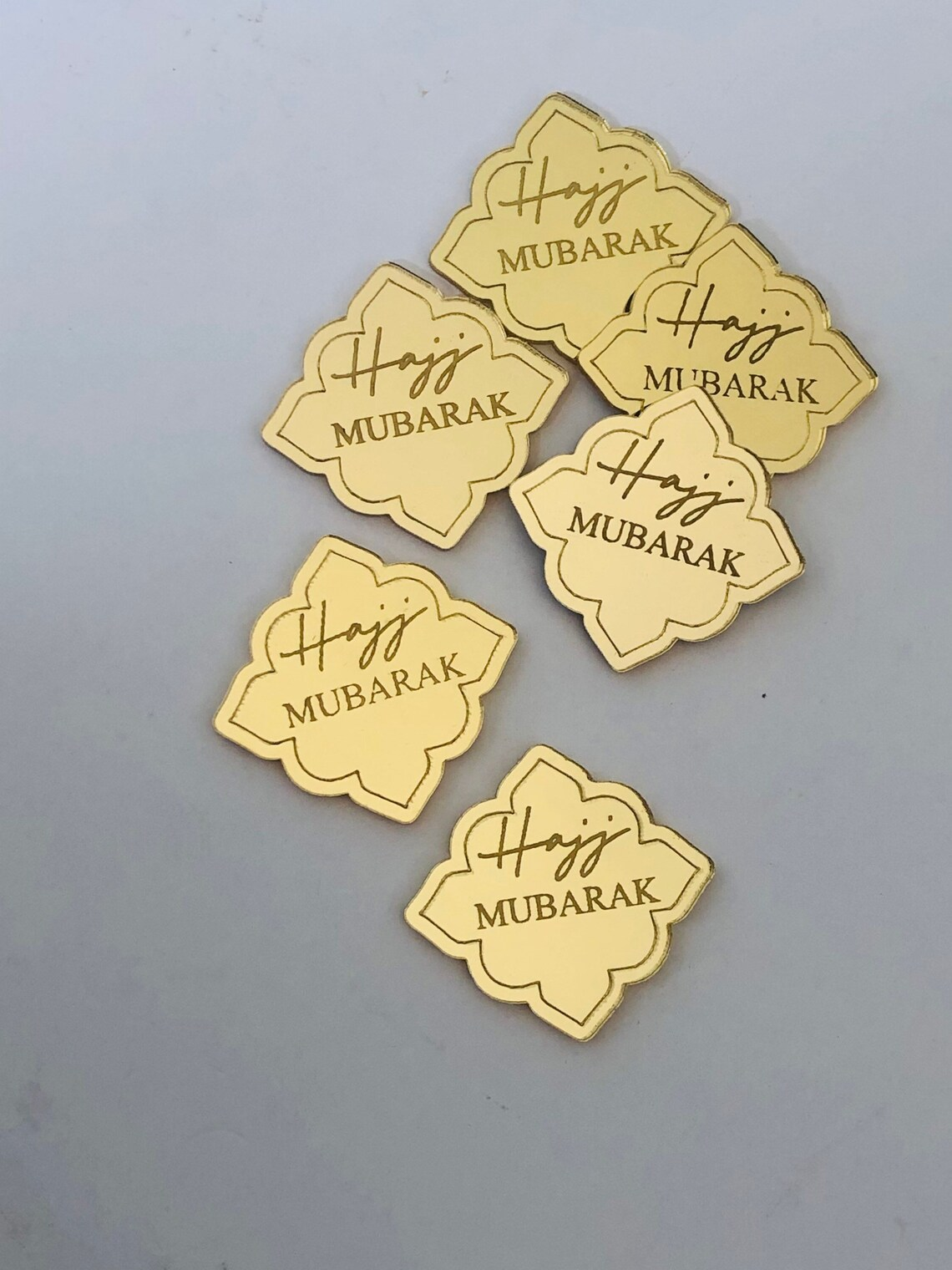 10pcs Hajj Mubarak Engraved Ac - Resin Art Quran Set ulasan dan harga