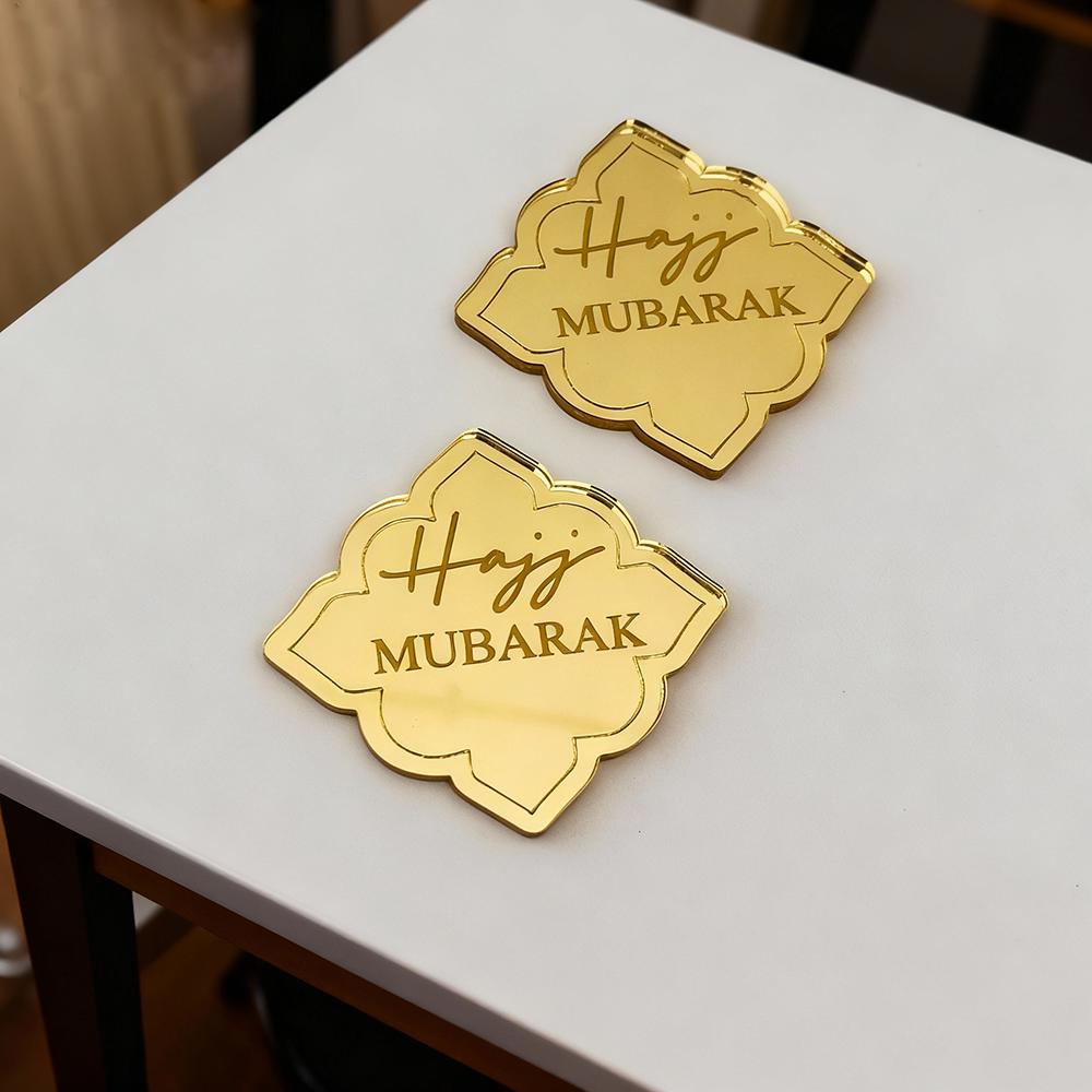 10pcs Hajj Mubarak Engraved Ac - Resin Art Quran Set ulasan dan harga