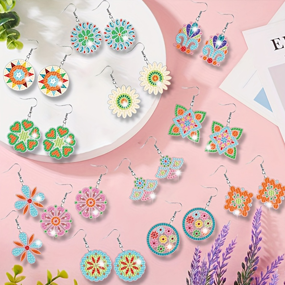 12 Pairs Diamond Art Earring M - Resin Art Earrings Kit ulasan dan harga