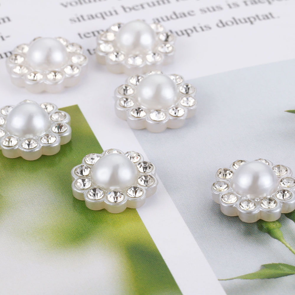 50pcs White Flat Imitation Pea - Resin Art Jewellery Kit ulasan dan harga