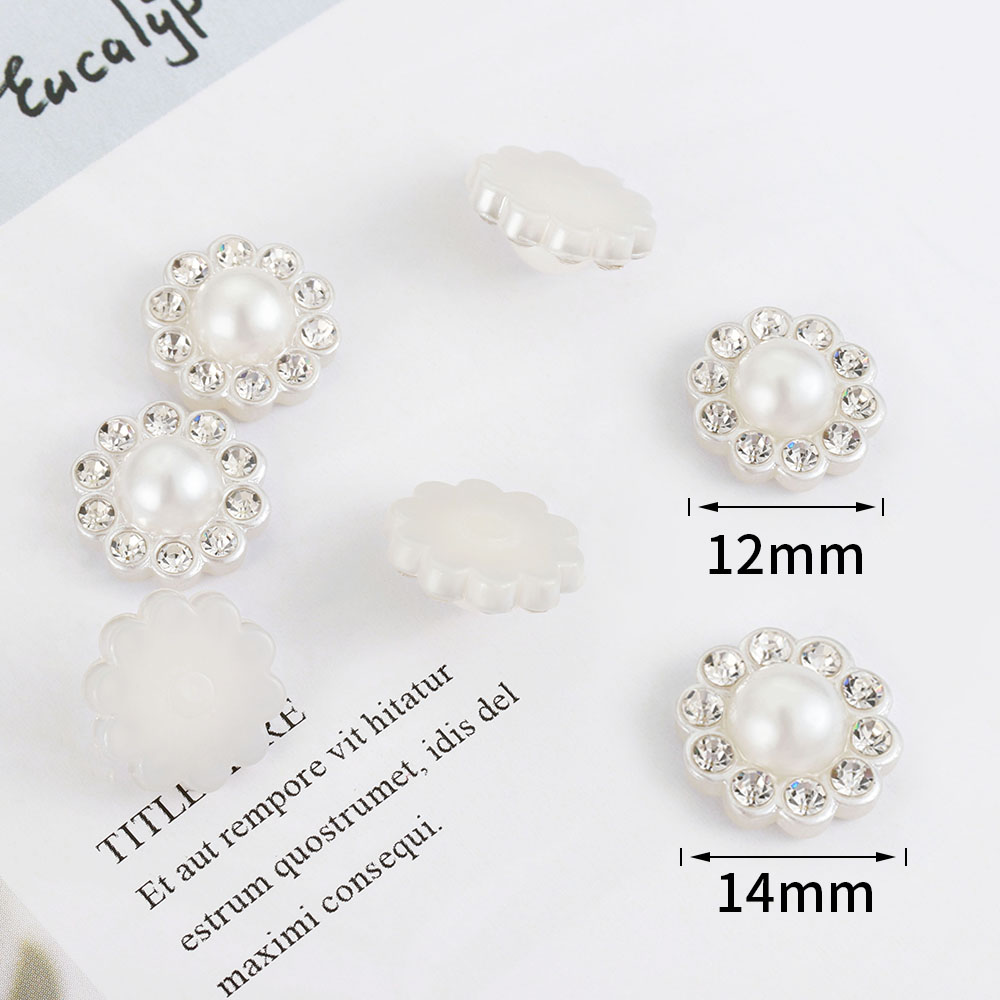 50pcs White Flat Imitation Pea - Resin Art Jewellery Kit ulasan dan harga