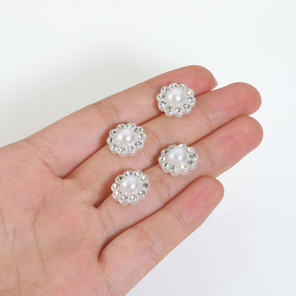 50pcs White Flat Imitation Pea - Resin Art Jewellery Kit ulasan dan harga