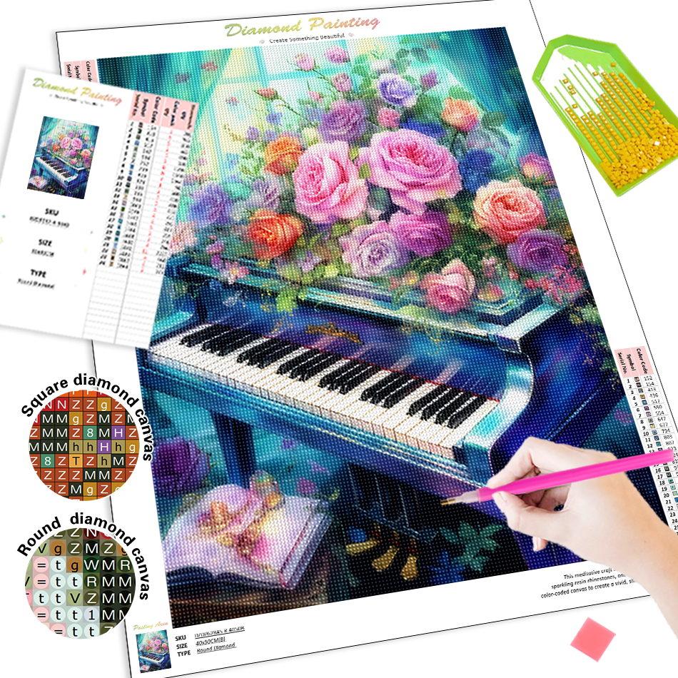 1pc frameless  Diamond Paintin - Resin Art Kit ulasan dan harga