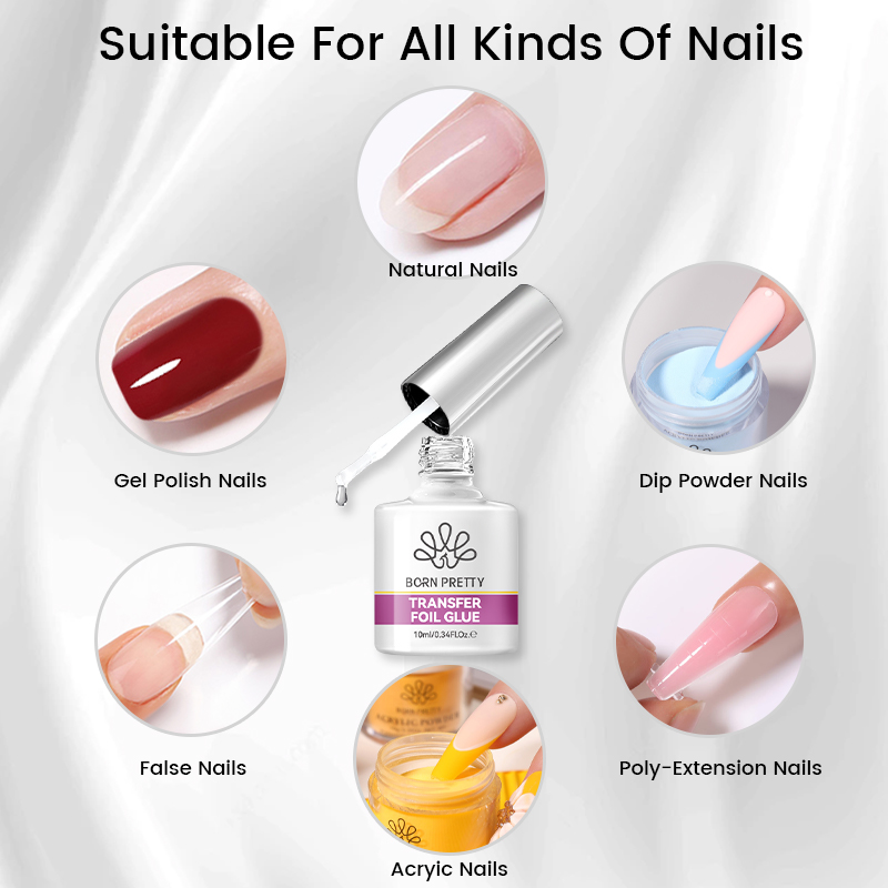 BORN PRETTY Nail Foil Glue Gel - Resin Art Uv Light ulasan dan harga