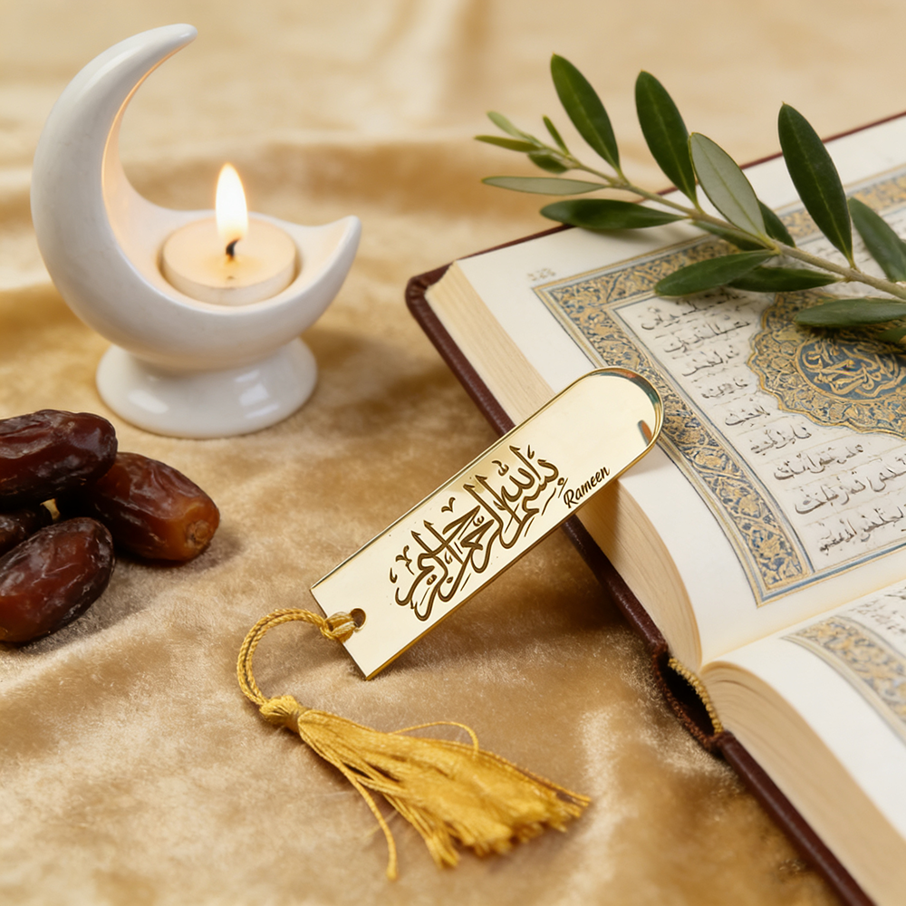 5Pcs Acrylic Bismillah Bookmar - Resin Art Quran Set ulasan dan harga