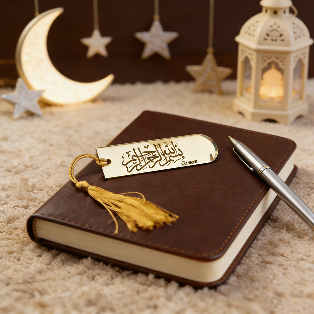 5Pcs Acrylic Bismillah Bookmar - Resin Art Quran Set ulasan dan harga