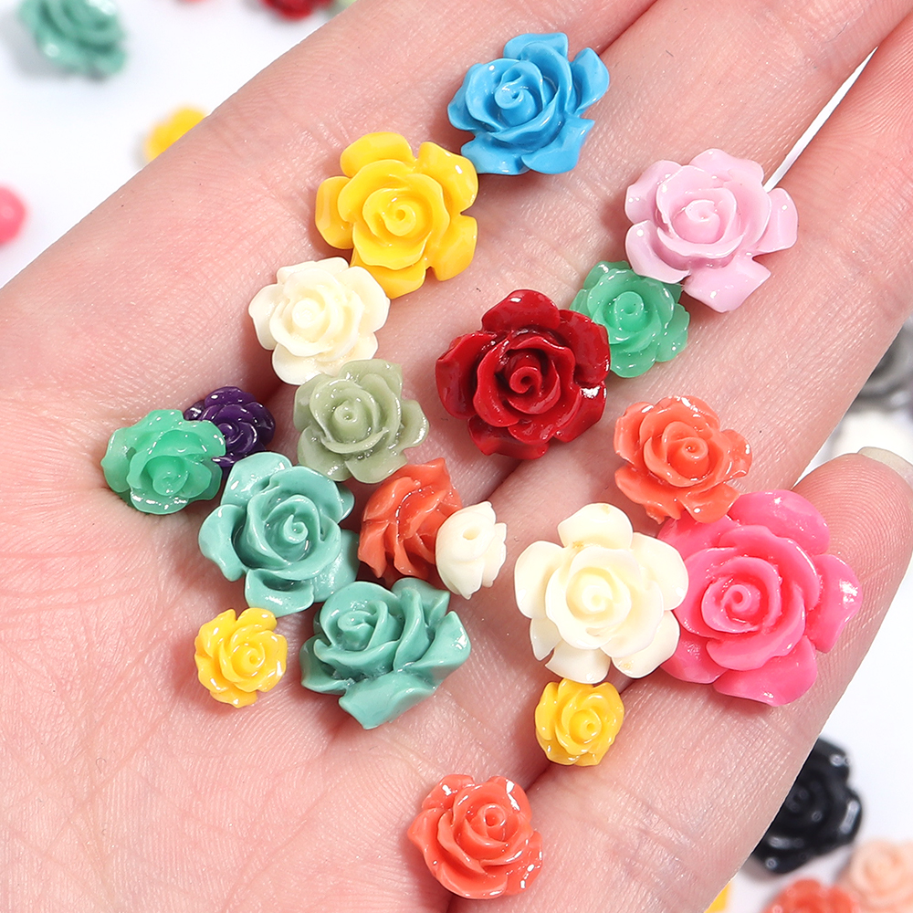 1 Strand 6 8 10 12 15mm Rose C - Resin Art Jewellery Kit ulasan dan harga